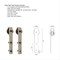 Delaney Hardware 8 ft. Satin Nickel Standard Style Rollers Barn Door Hardware Kit BD1082 - alternate 5